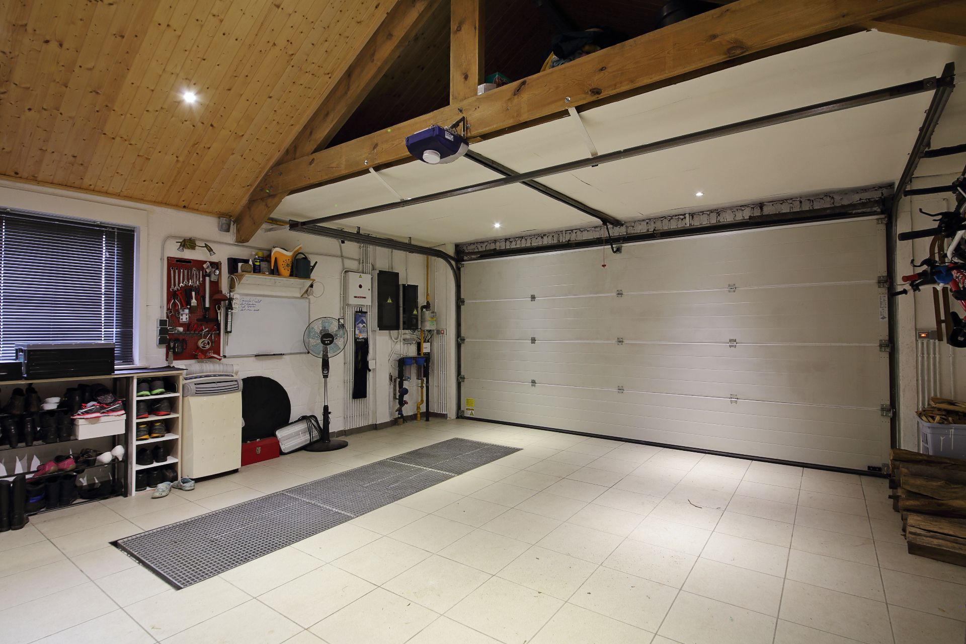 Before and after garage cleanout transformation